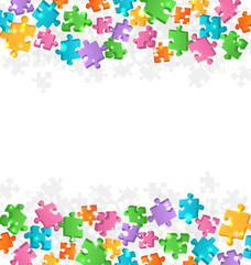 Bright Fun Jigsaw Puzzle Background