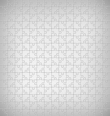 Jigsaw Puzzle Pattern on Grayscale Background