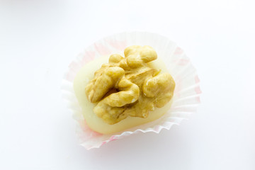 Walnuts with almond paste
