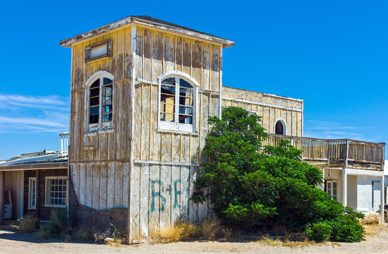 U.S.A. California, Goff, ruins of the post station on the Route 66
