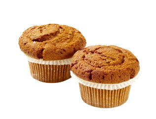 Two pumpkin muffins