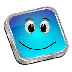 Button with smiling face