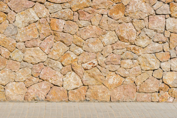 Alte Steinmauer Gehsteig Hintergrund Kulisse