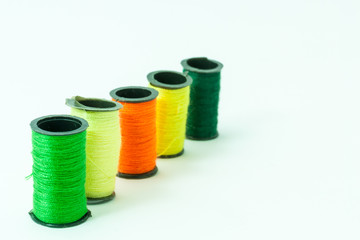 Colorful bobbin threads