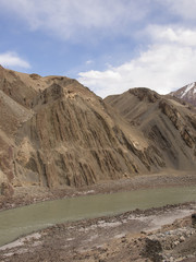 River in valley of Himalayas
