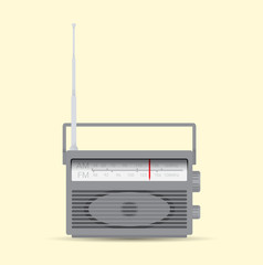 Fototapeta premium Isolated radio receiver illustration