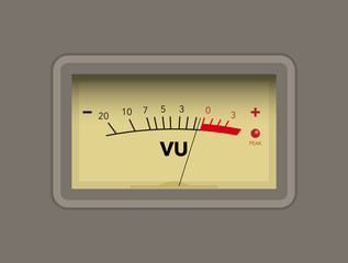 vu meter. vector