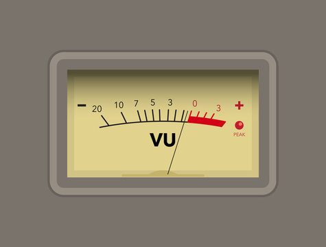 Vu Meter. Vector