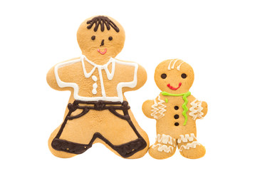 Gingerbread man isolated