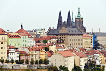 View of Prague Castle from Petrin hill