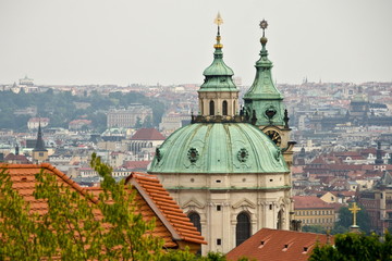 Fototapeta na wymiar Roofs of St Nicholas Cathedral