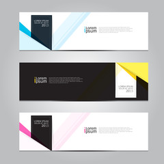 Naklejka premium Vector design Banner background, illustration EPS10