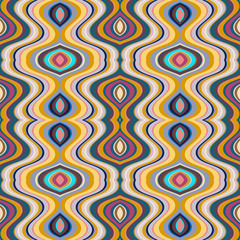 Vector Seamless Abstract Wavy Background