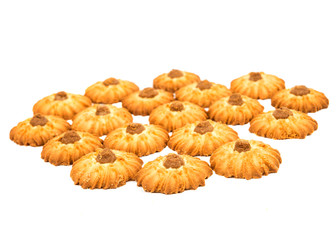 Butter cookies isolated