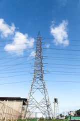 High voltage post or High voltage tower