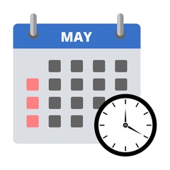 Calendar icon May, Meeting Deadlines icon