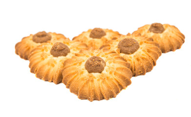 Butter cookies isolated