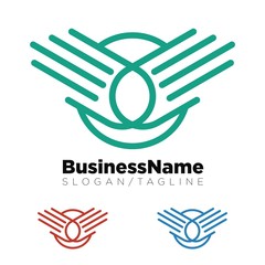 Fototapeta premium hands vector logo icon