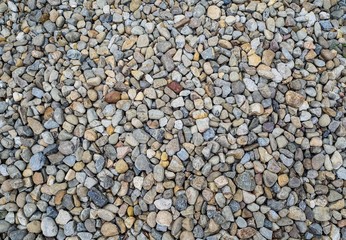 Small pebble rocks background texture