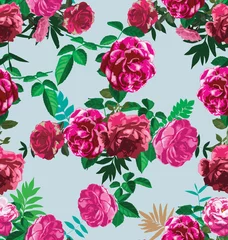 Fototapeten Tropische Blätter floral pattern  © theerapol