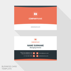 Vector Design Modern Creative and Clean Business Card Template. Flat Design Vector Illustration
