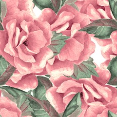 Rosebuds 1. Seamless pattern