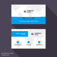 Vector Design Modern Creative and Clean Business Card Template. Flat Design Vector Illustration