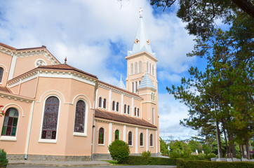 cathedral in Dalat, Vietnam