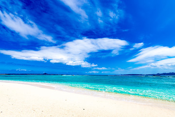 Fototapeta na wymiar Sea, beach, landscape. Okinawa, Japan, Asia.