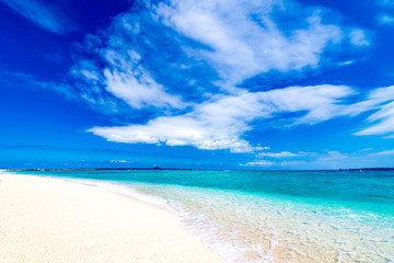 Sea, beach, landscape. Okinawa, Japan, Asia.