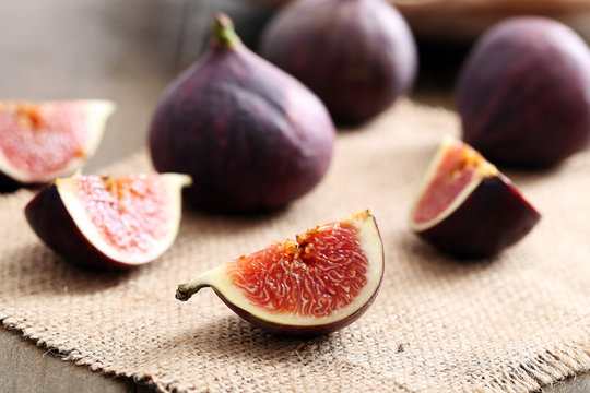 fichi fetta in primo piano