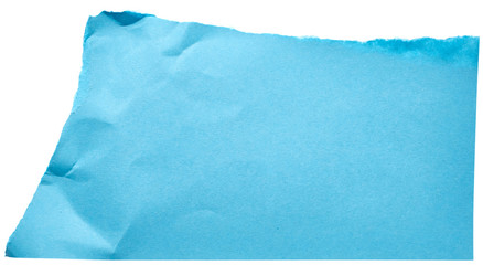 Piece of blue cardboard