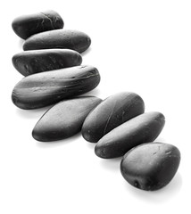 Black stones