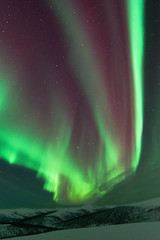 Aurora Borealis reds and greens