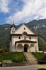 Fototapeta na wymiar römisch katholische Kirche der Gemeinde Wolfenschiessen, Kanton Nidwalden, Schweiz