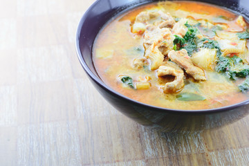 curry pork in coconut milk