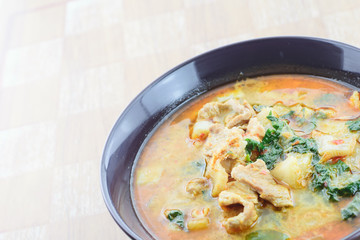 curry pork in coconut milk