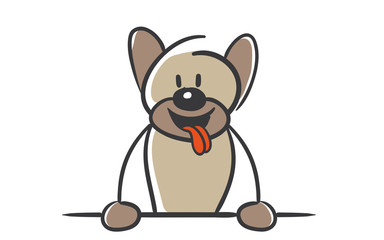 Stick Figure Series Dog