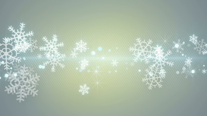 Christmas snowflakes seamless loop abstract background - Powered by Adobe