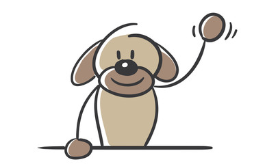 Stick Figure Series Dog