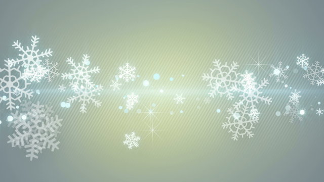 Christmas snowflakes seamless loop abstract background