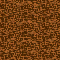 Animal skin hand drawn texture, Vector seamless pattern, sketch drawing animal skin print