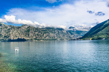 Top view on Kotor bay