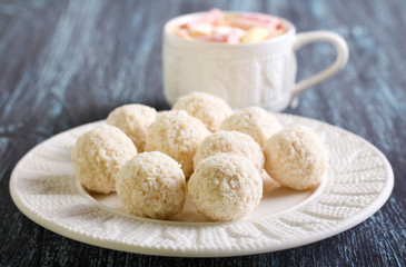 Coconut balls candies