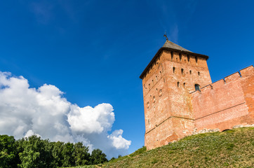 Obraz premium View on Kremlin in Veliky Novgorod