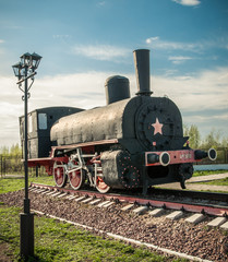 Fototapeta na wymiar old steam locomotives