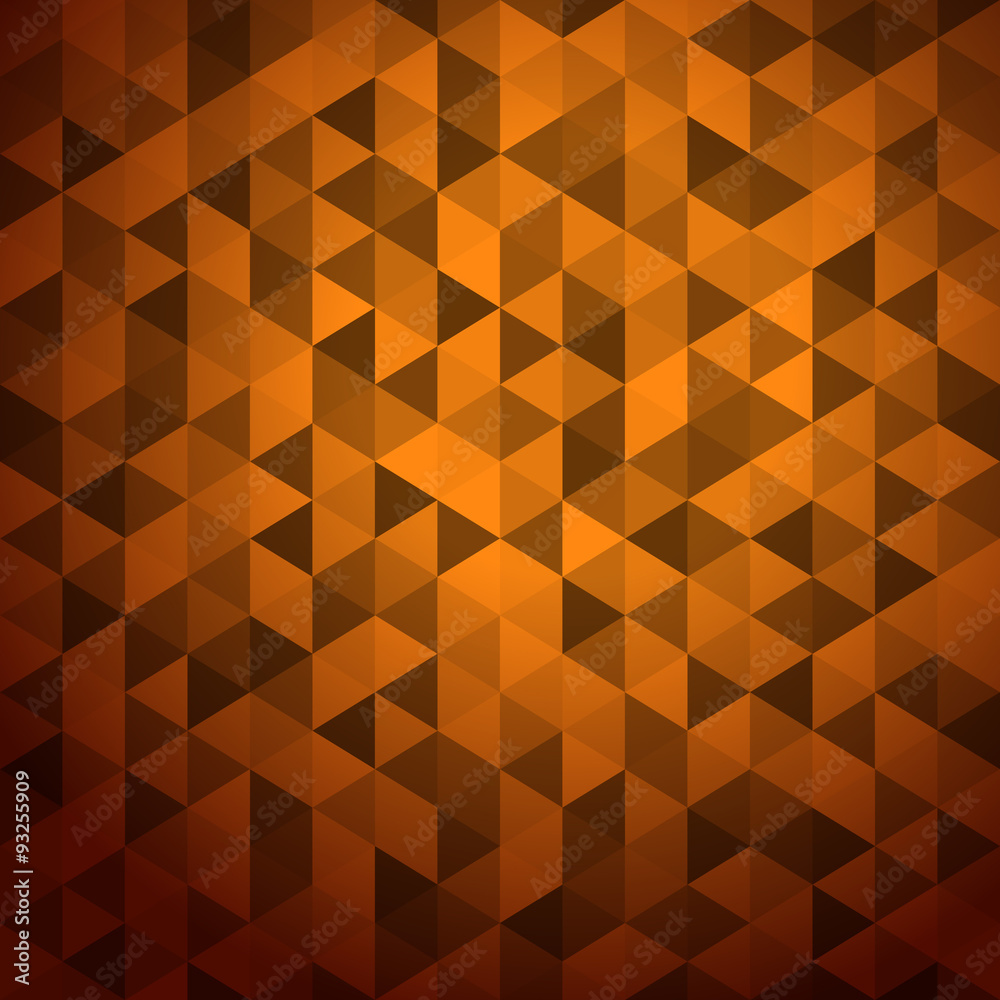 Poster abstract background of color triangles. place your content