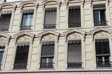 Fototapeta na wymiar Renaissance Building Facade in Lyon