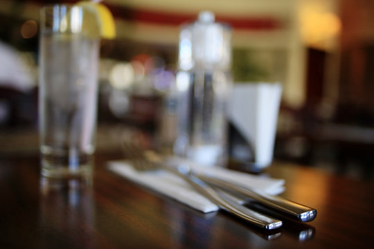 blurred background in the Italian cafes