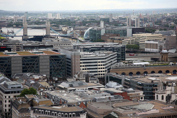 London from St Paul's Cathedral, UK.